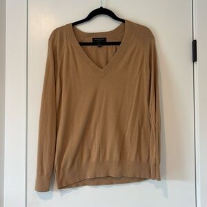 Banana Republic Tan V-Neck Sweater